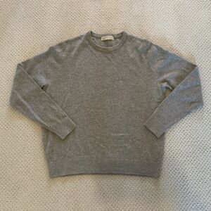 Holderness & Bourne Cashmere / Merino Crewneck Gray Sweater